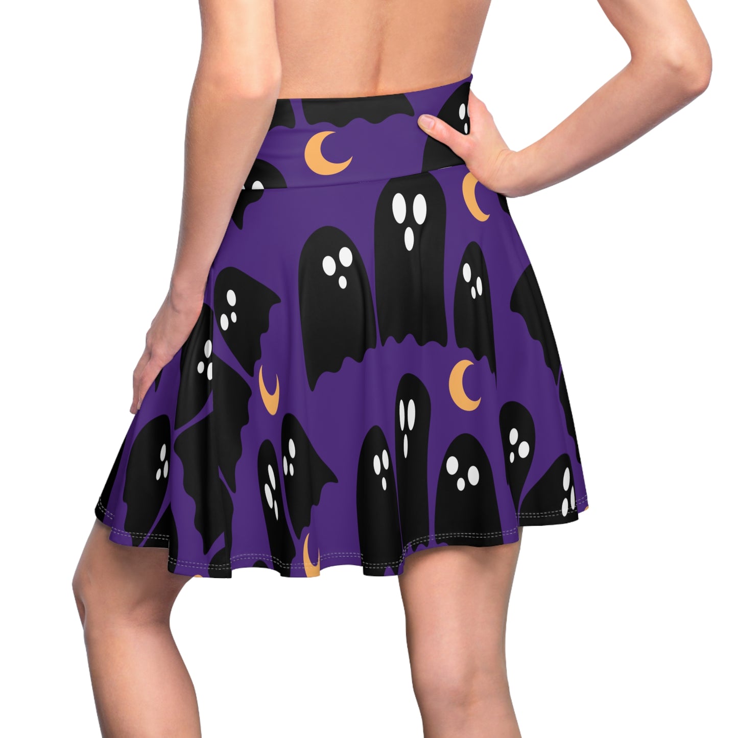 Midnight Ghost Women's Skater Skirt