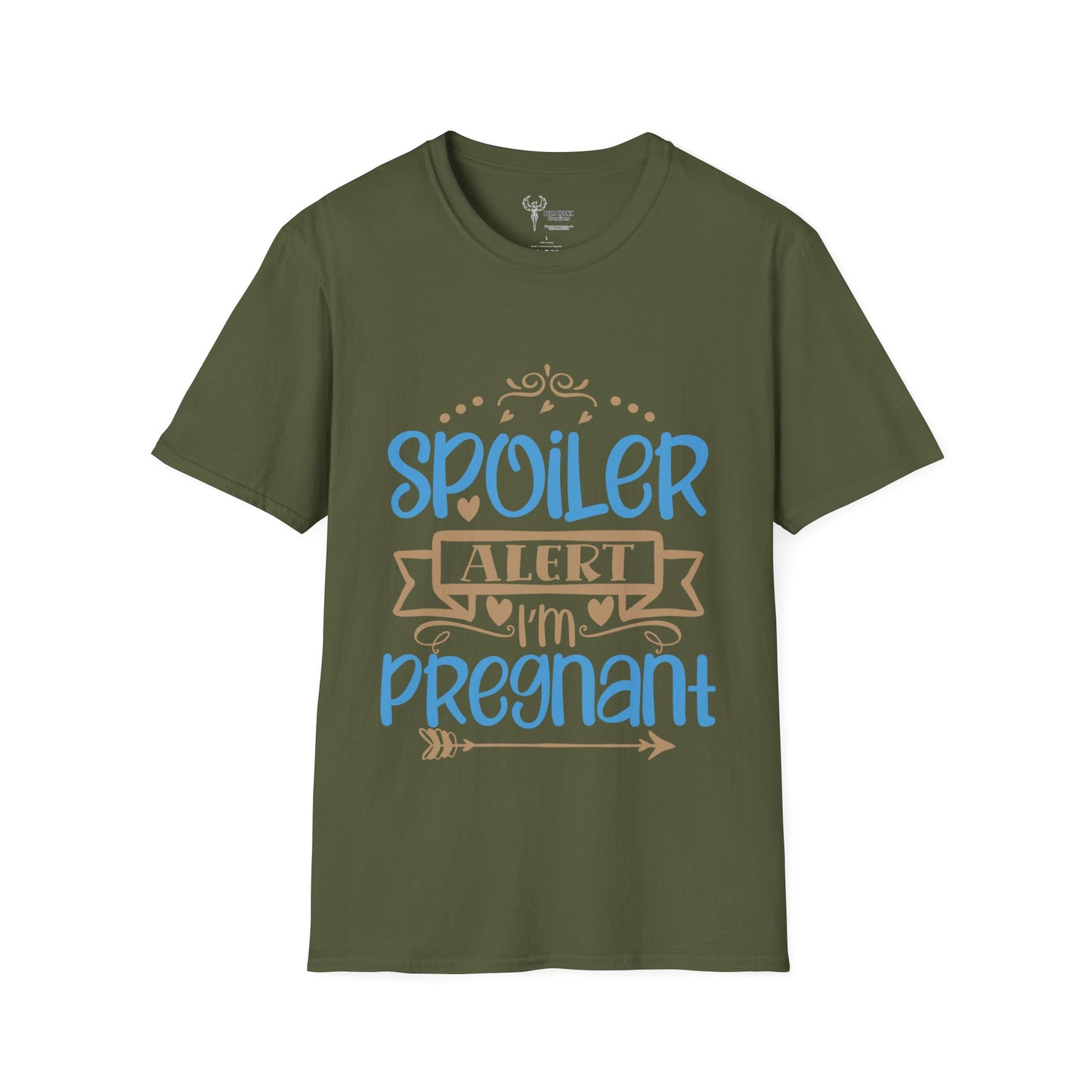 Pregnant Spoiler Alert Softstyle T-Shirt