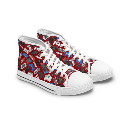 Red Gamers High Tops (Womens)