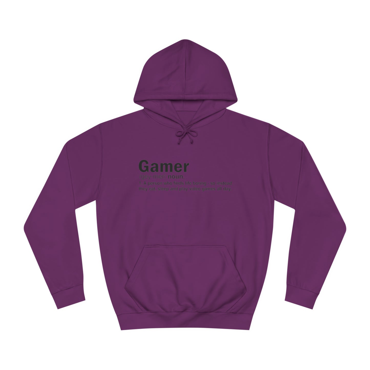 Gamer: Definition College Hoodie