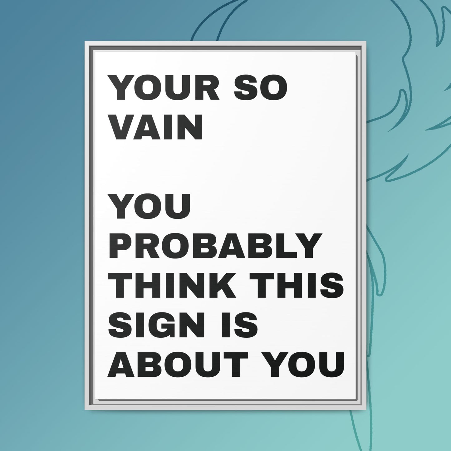 Vanity in its form