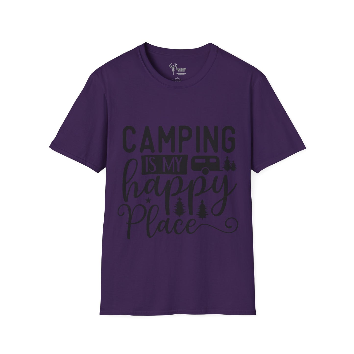 Camping is my happy place Softstyle T-Shirt