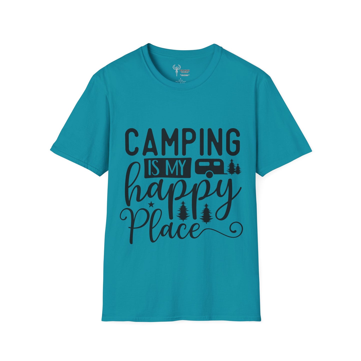 Camping is my happy place Softstyle T-Shirt