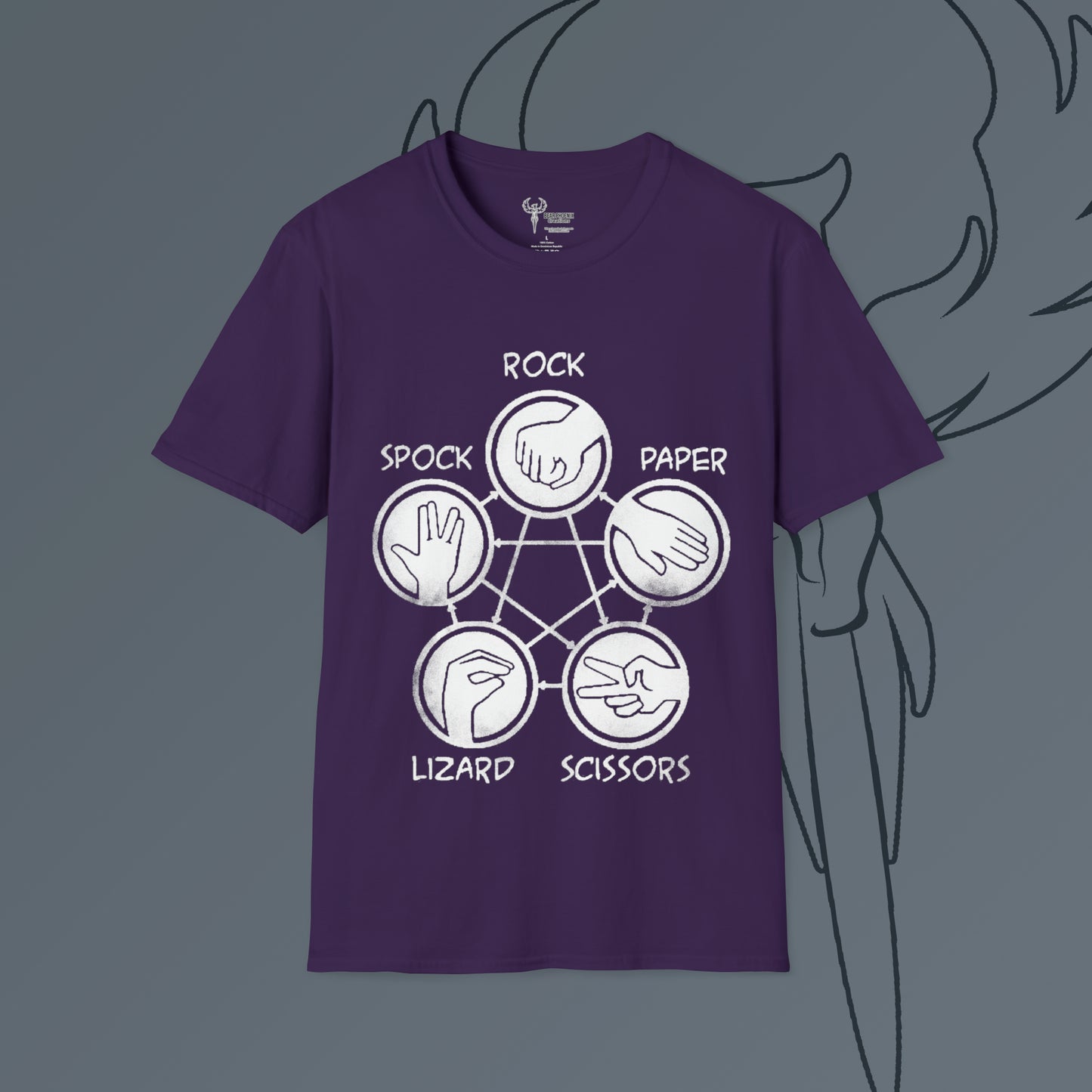 Rock Paper Scissors Lizard Spock Softstyle T-Shirt