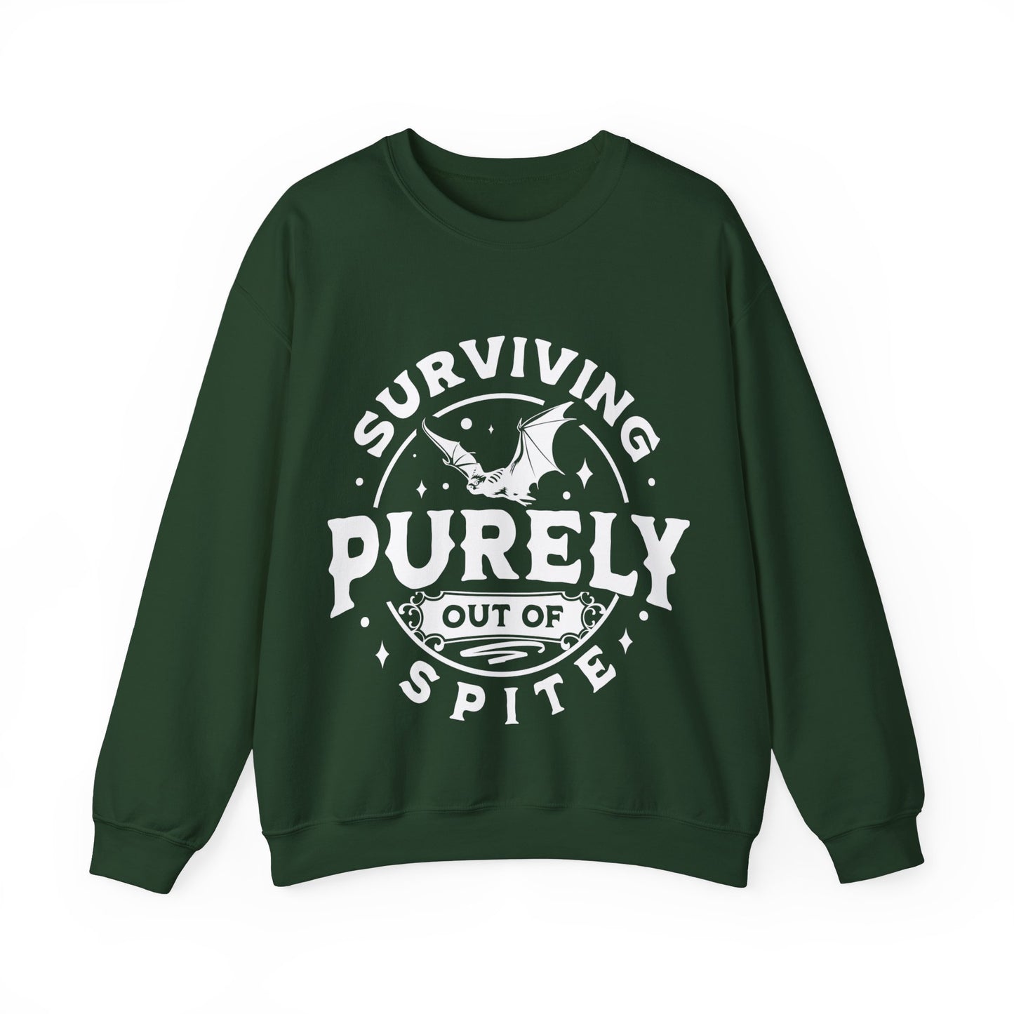 Surviving out of spite Crewneck Sweatshirt