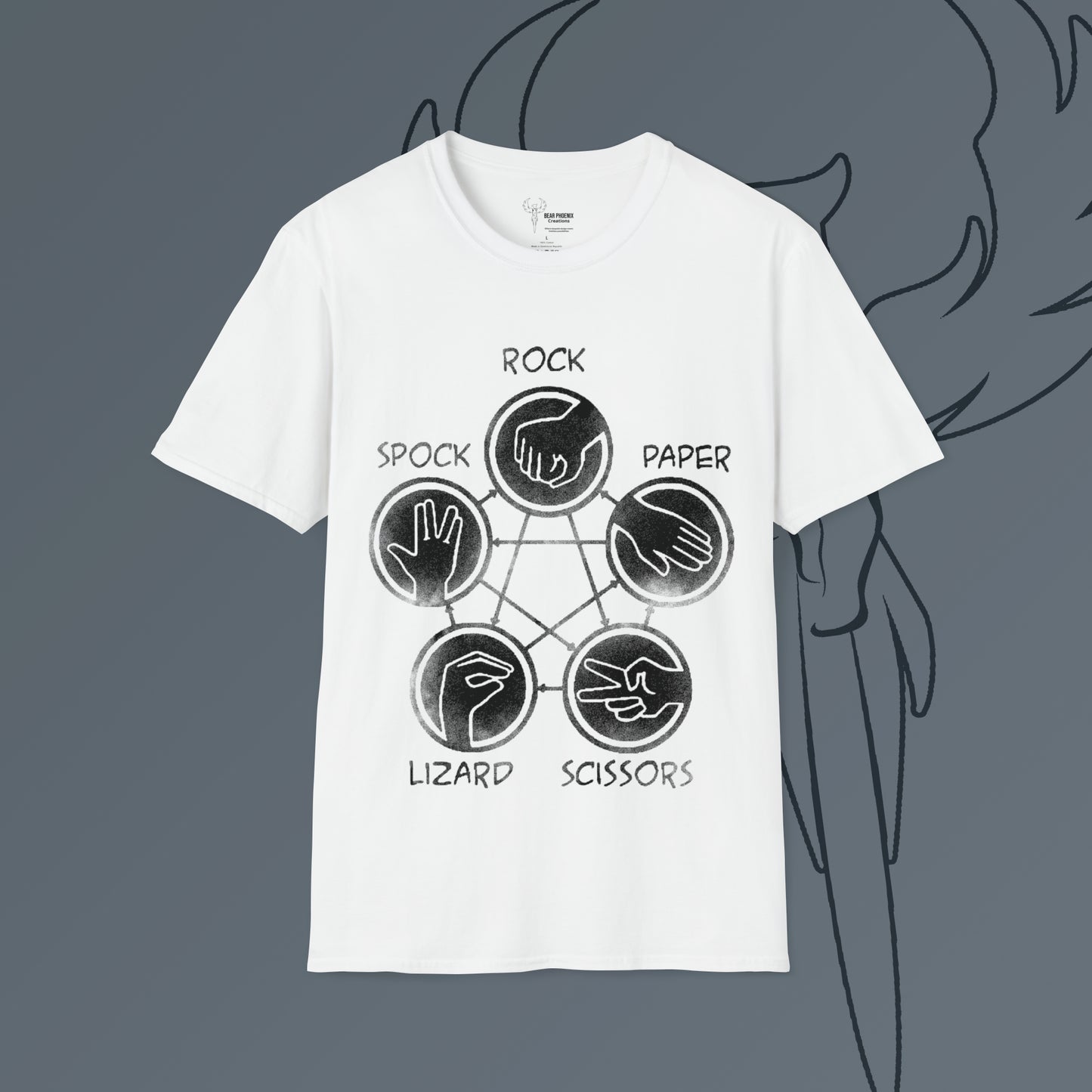 Rock Paper Scissors Lizard Spock Softstyle T-Shirt