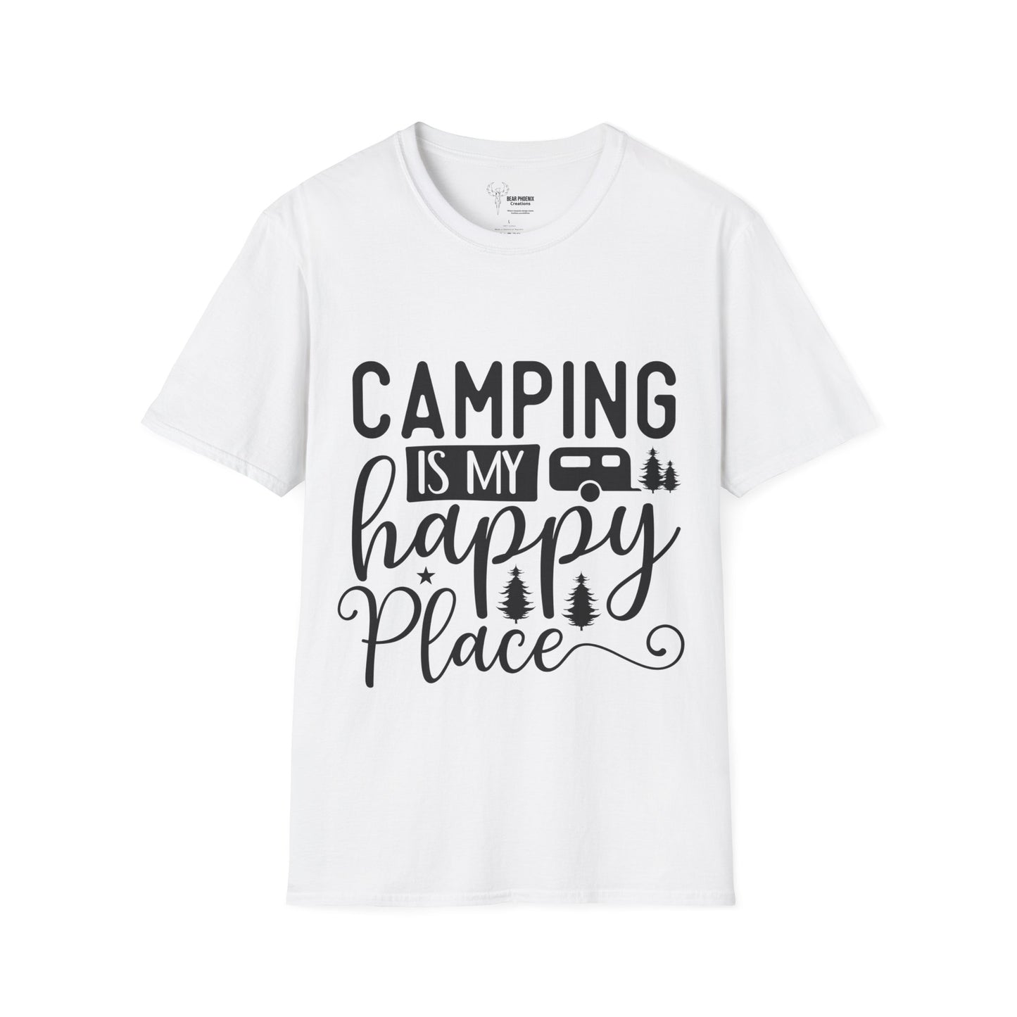 Camping is my happy place Softstyle T-Shirt