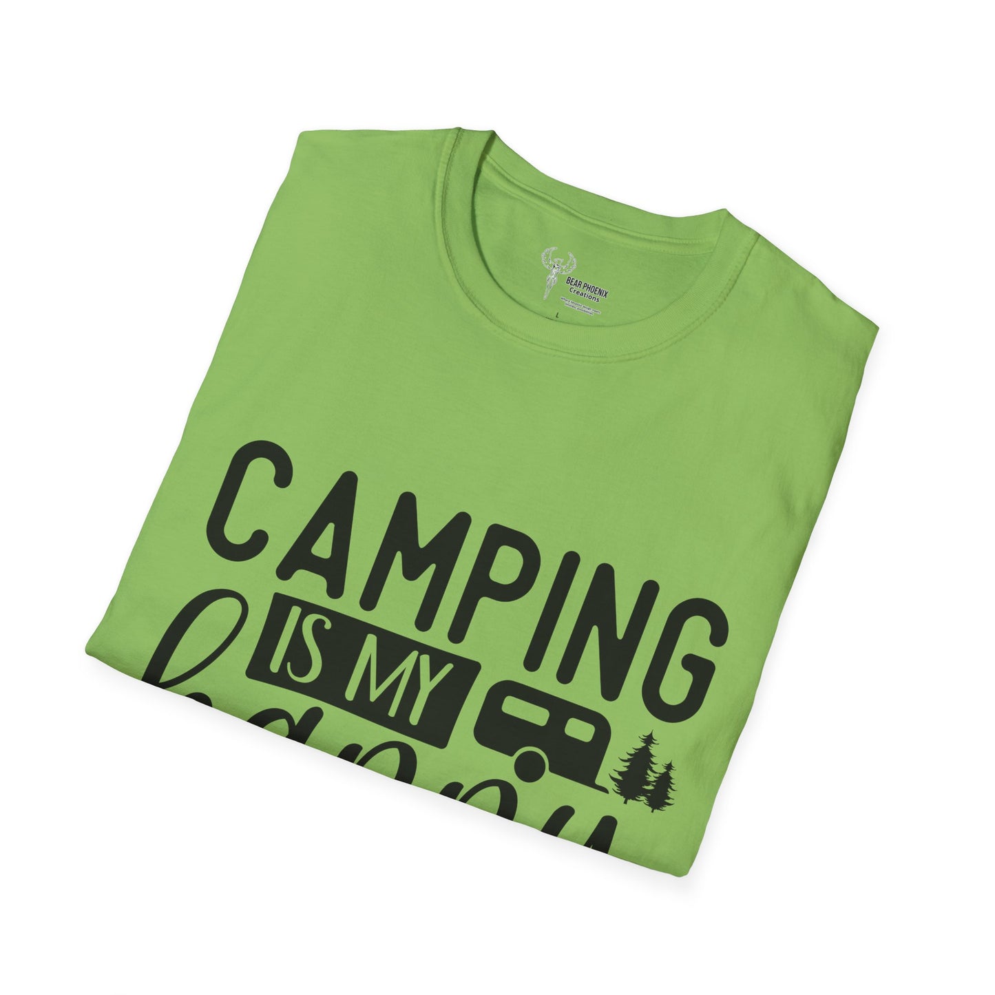 Camping is my happy place Softstyle T-Shirt