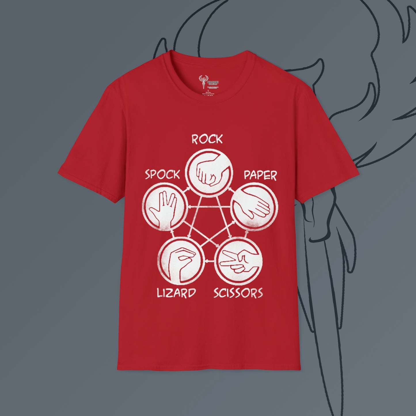 Rock Paper Scissors Lizard Spock Softstyle T-Shirt