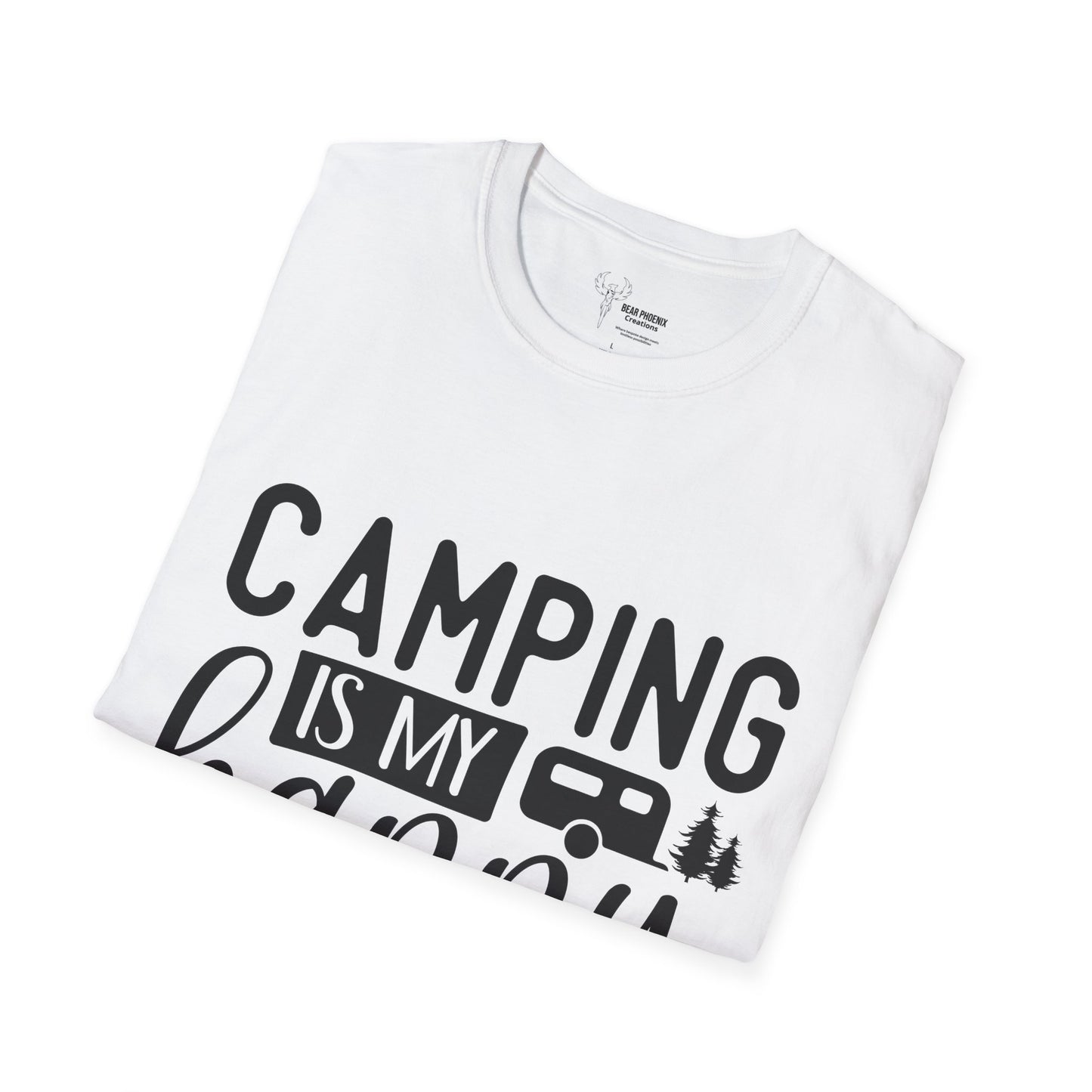 Camping is my happy place Softstyle T-Shirt