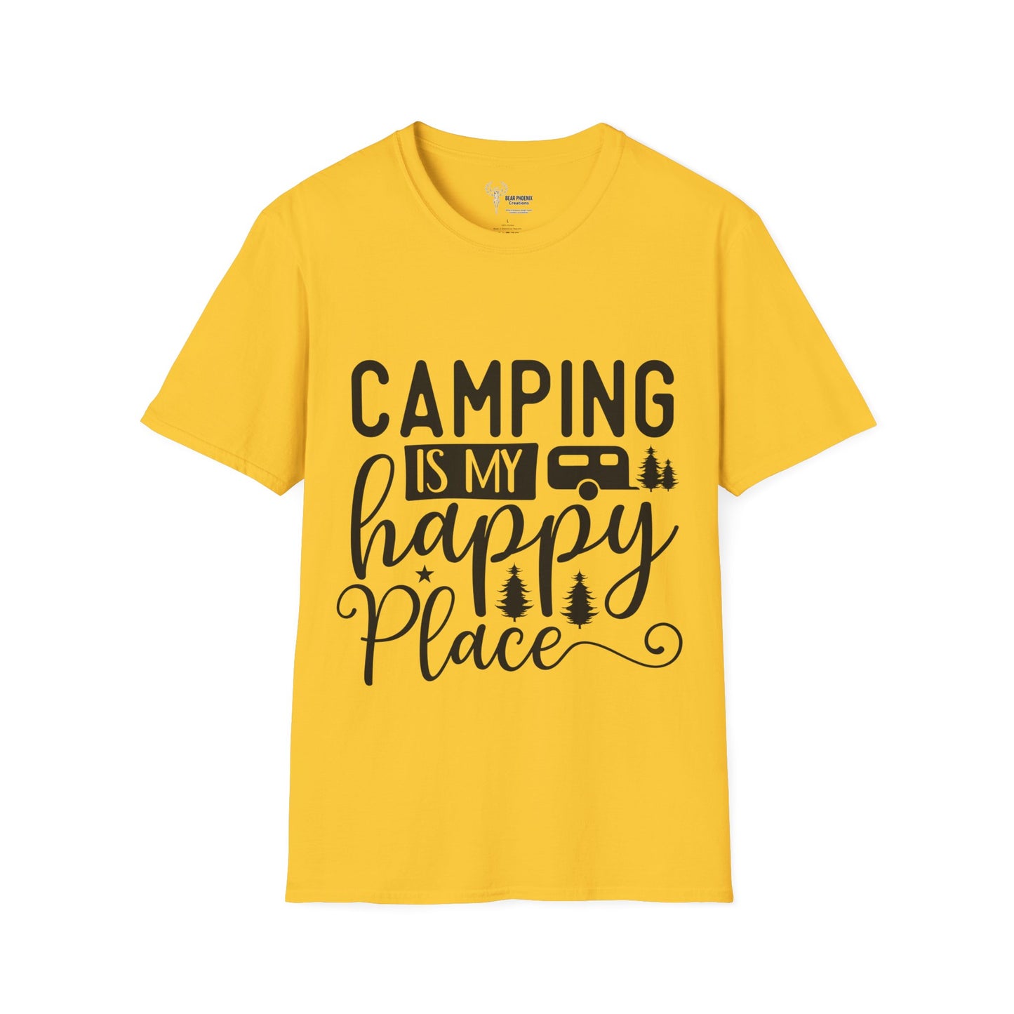 Camping is my happy place Softstyle T-Shirt