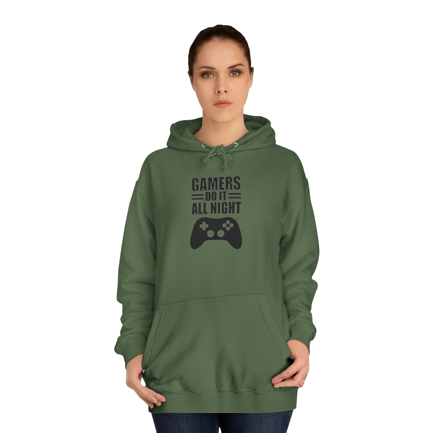 Gamer: Do it All Night College Hoodie