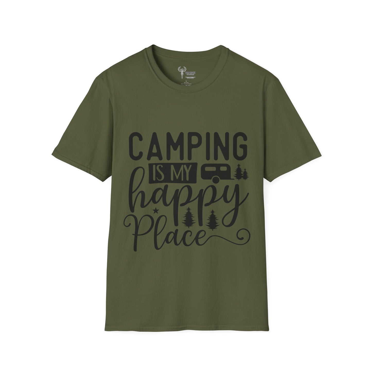 Camping is my happy place Softstyle T-Shirt