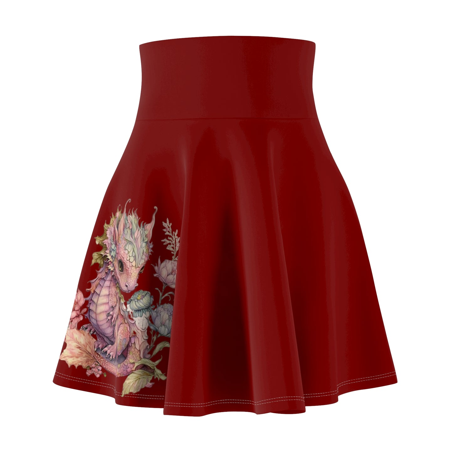 Ruby Dragon Skater Skirt