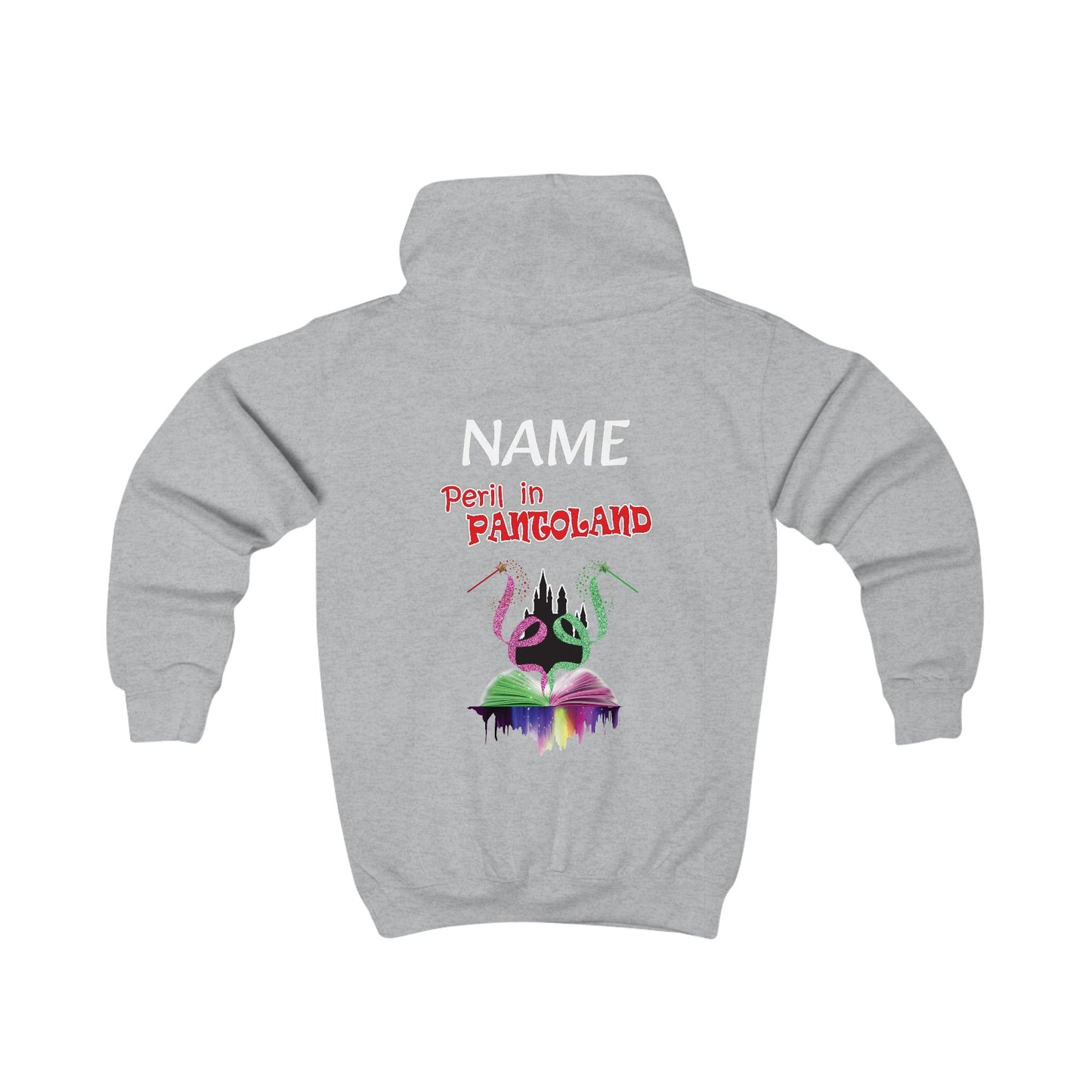 🎭 Hutton Drama Club – “Peril in Pantoland” Official Hoodie Kidz Edition!