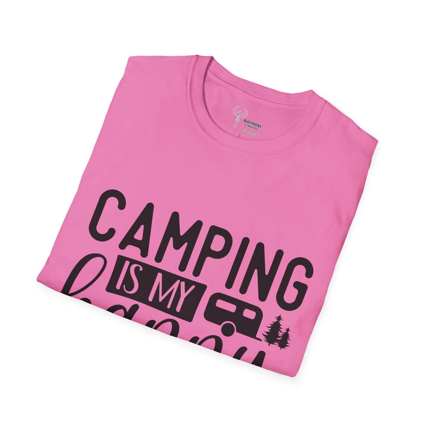 Camping is my happy place Softstyle T-Shirt