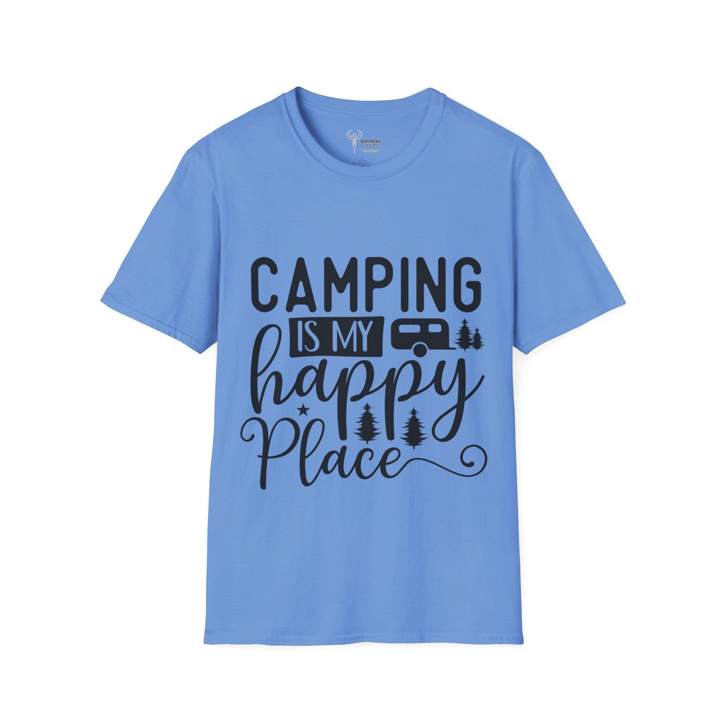 Camping is my happy place Softstyle T-Shirt