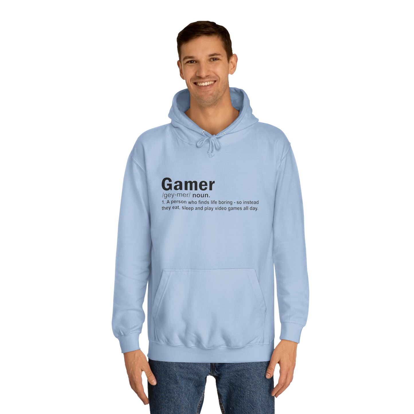 Gamer: Definition College Hoodie