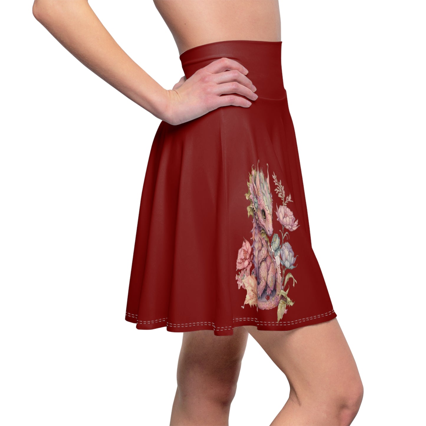 Ruby Dragon Skater Skirt