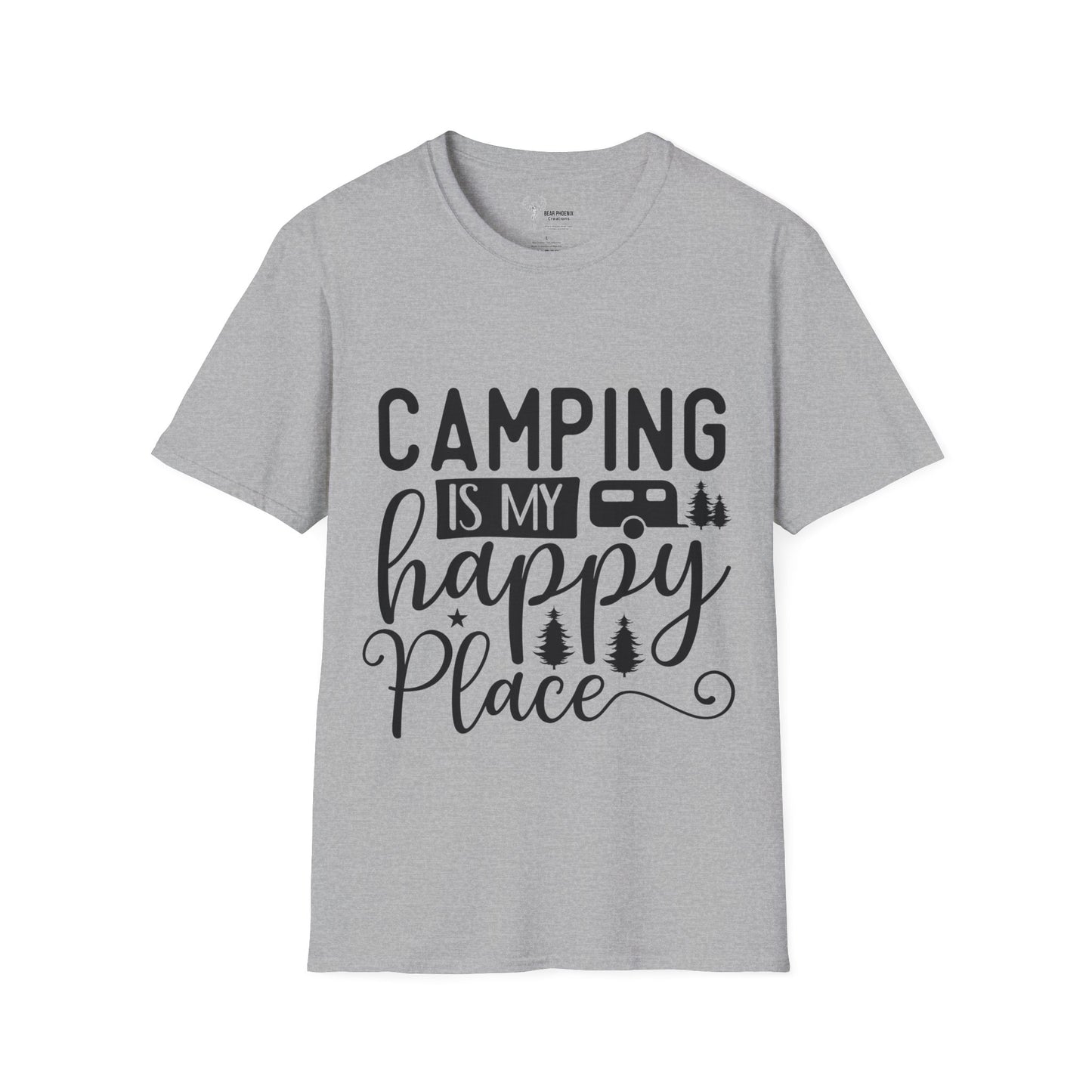 Camping is my happy place Softstyle T-Shirt