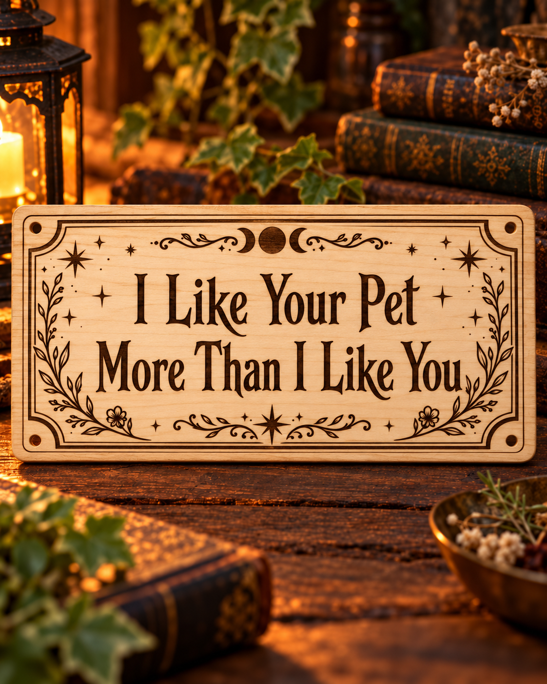 I Like Your Pet More Than I Like You Wooden Wall/Door Sign