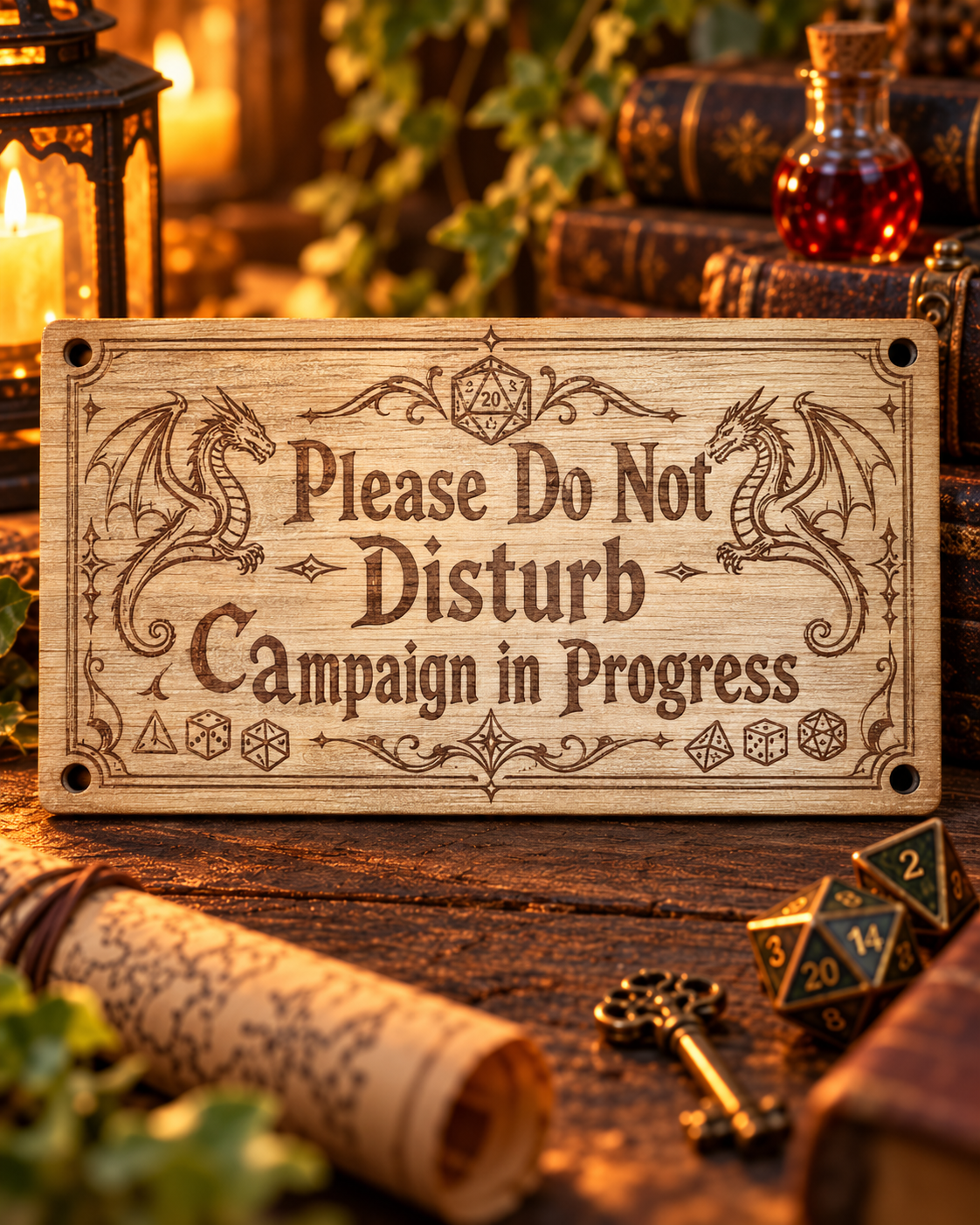 Please Do Not Disturb – Campaign in Progress Wooden Wall/Door Sign
