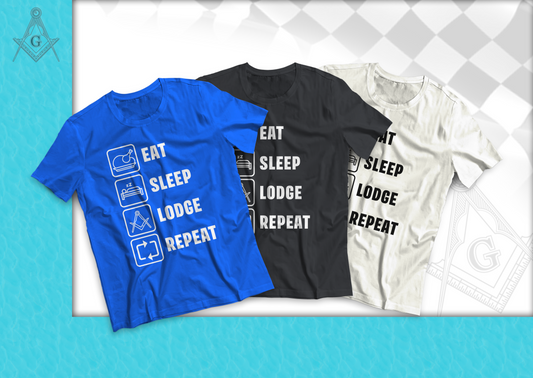 Eat Sleep Lodge Repeat T-Shirt