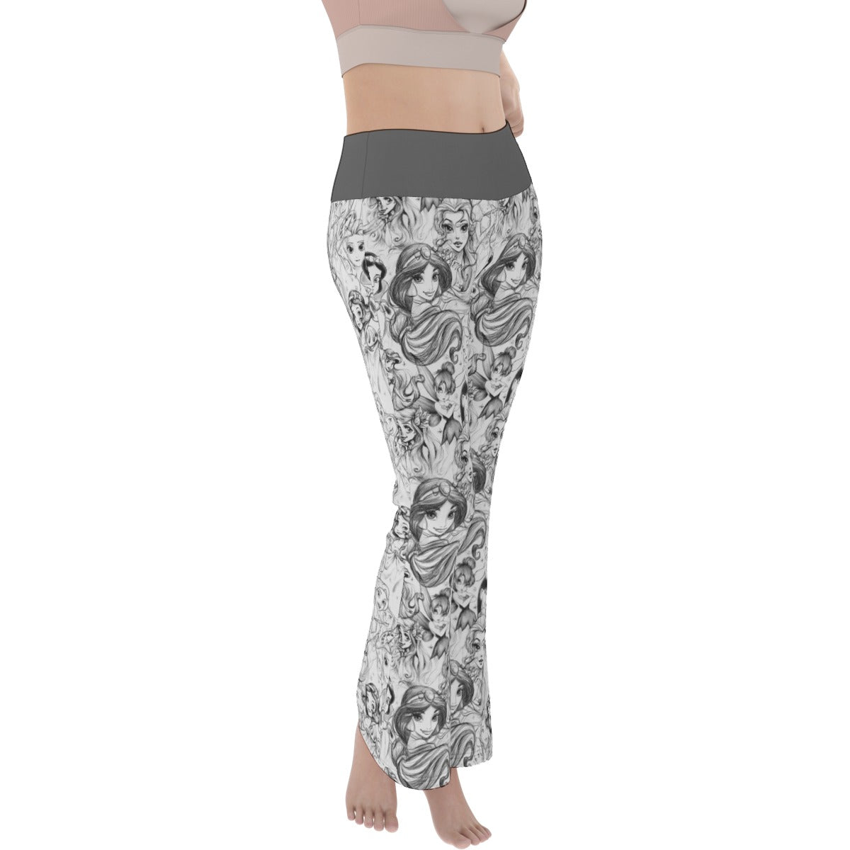 Princess Sketch Flare Yoga Pants