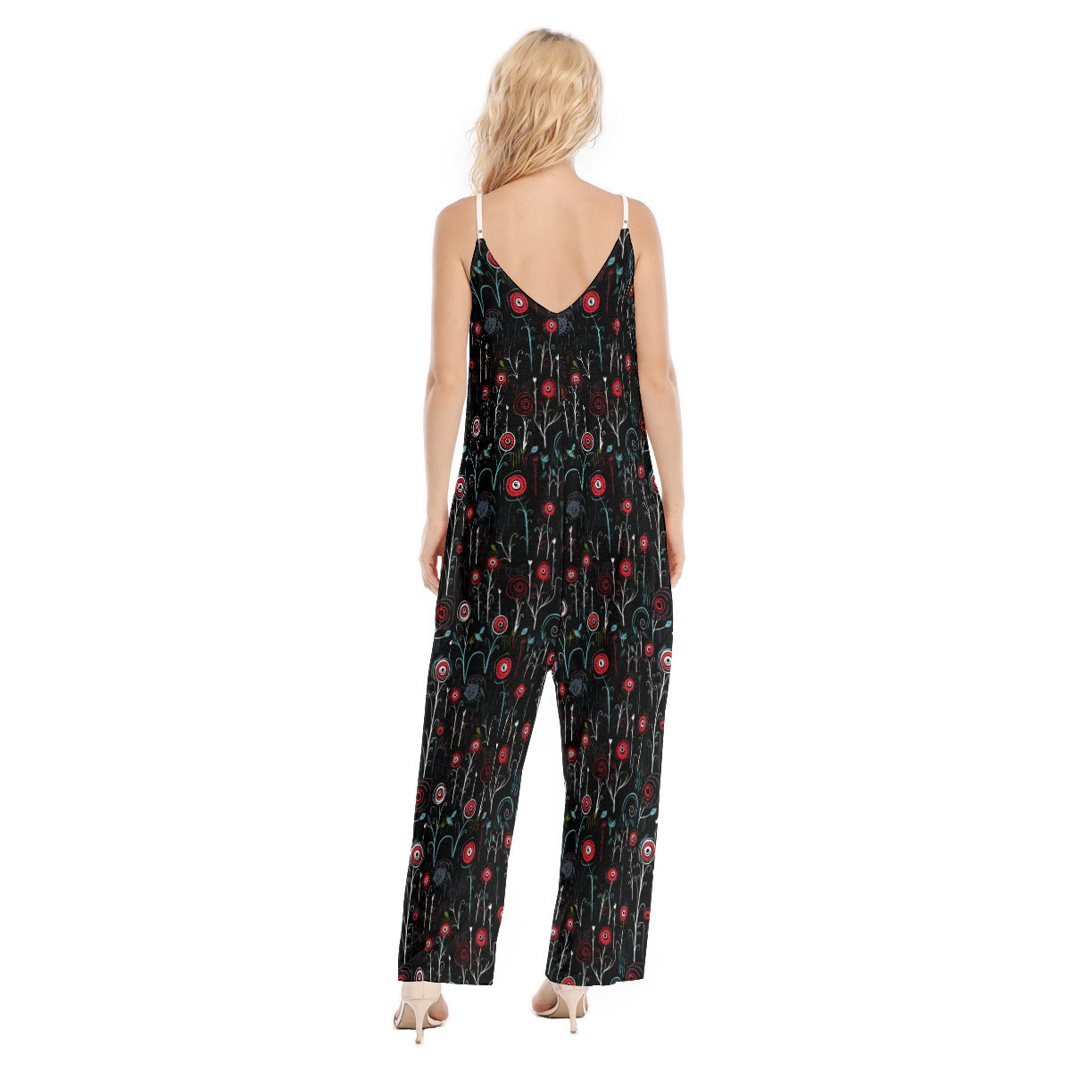 Burton Inspired Flowers Cami Jumpsuit