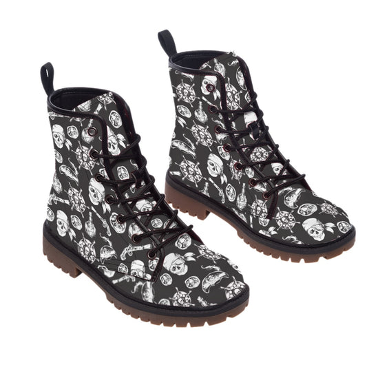 Pirate Skulls Boots (Womens Sizes)