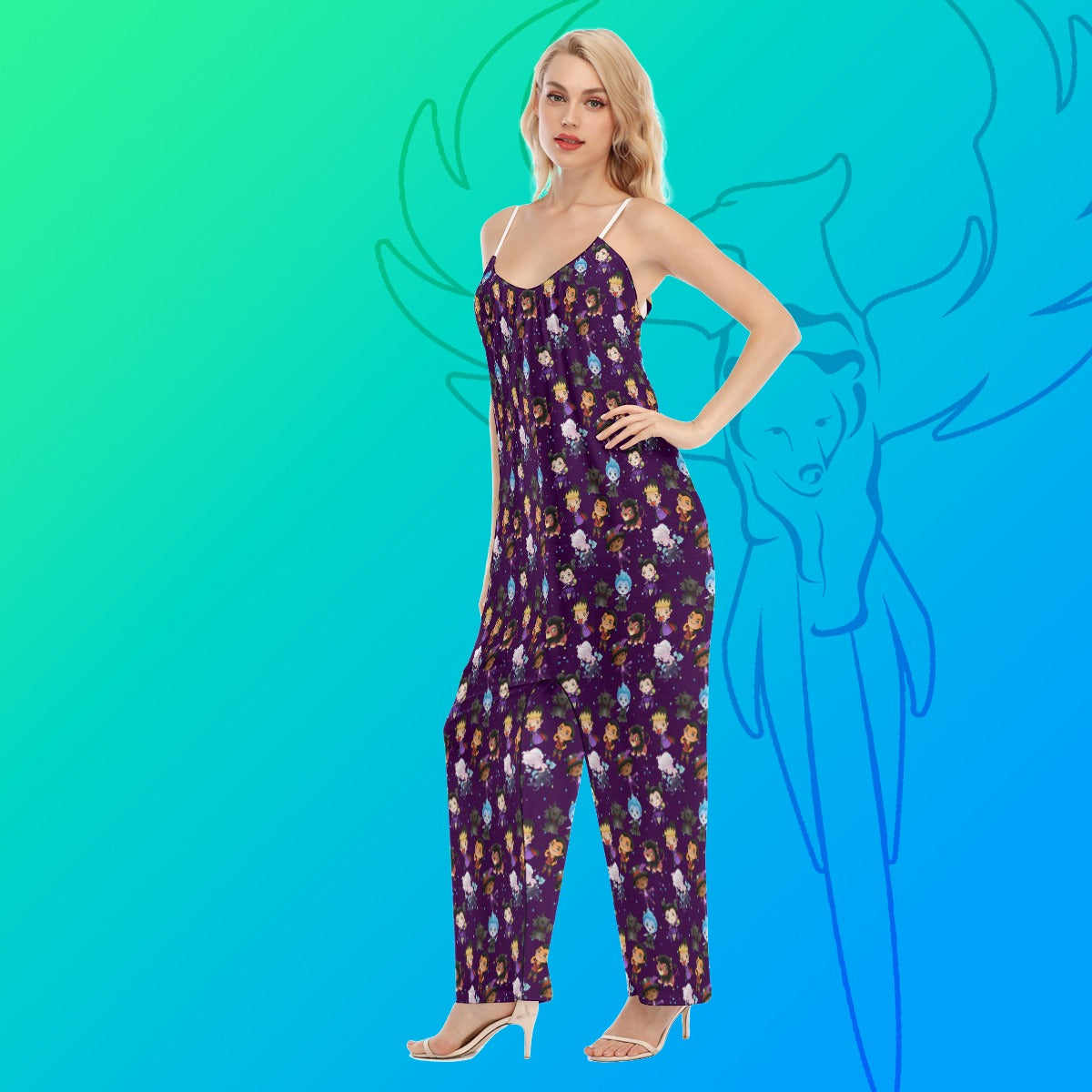 Purple Villains Jumpsuit