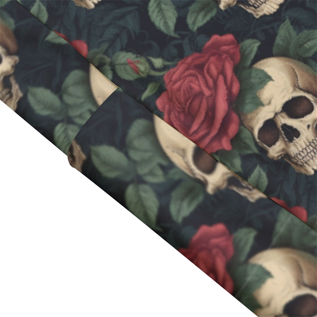 Skulls and Roses High Waist Leggings With Side Pocket