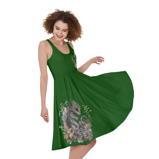 Emerald Dragon Sleeveless Dress