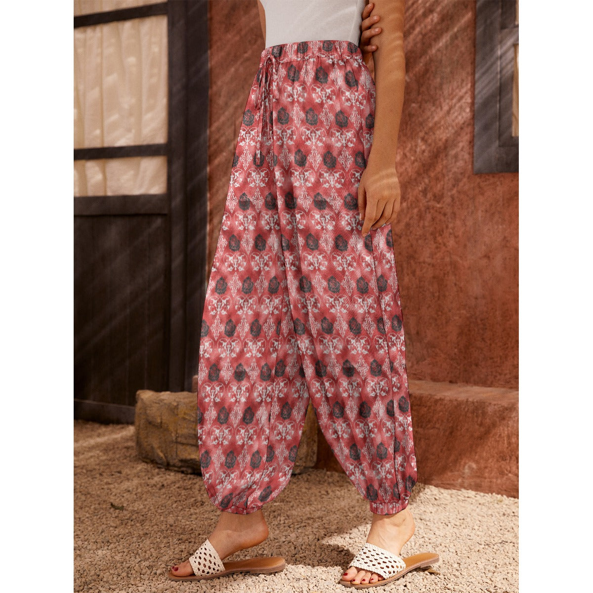 Gothic Red Summer Trousers