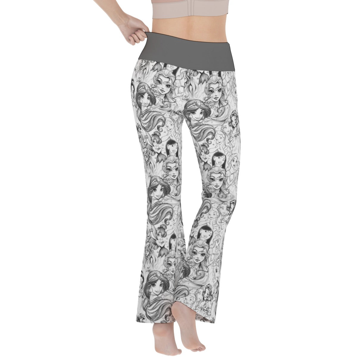 Princess Sketch Flare Yoga Pants