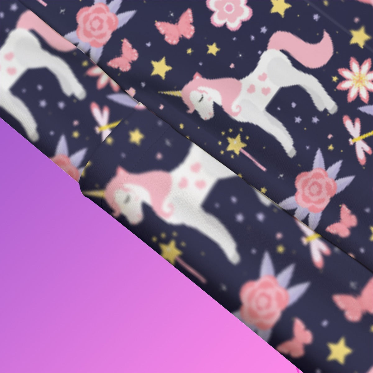 Unicorn Dreams High Waist Leggings With Side Pocket