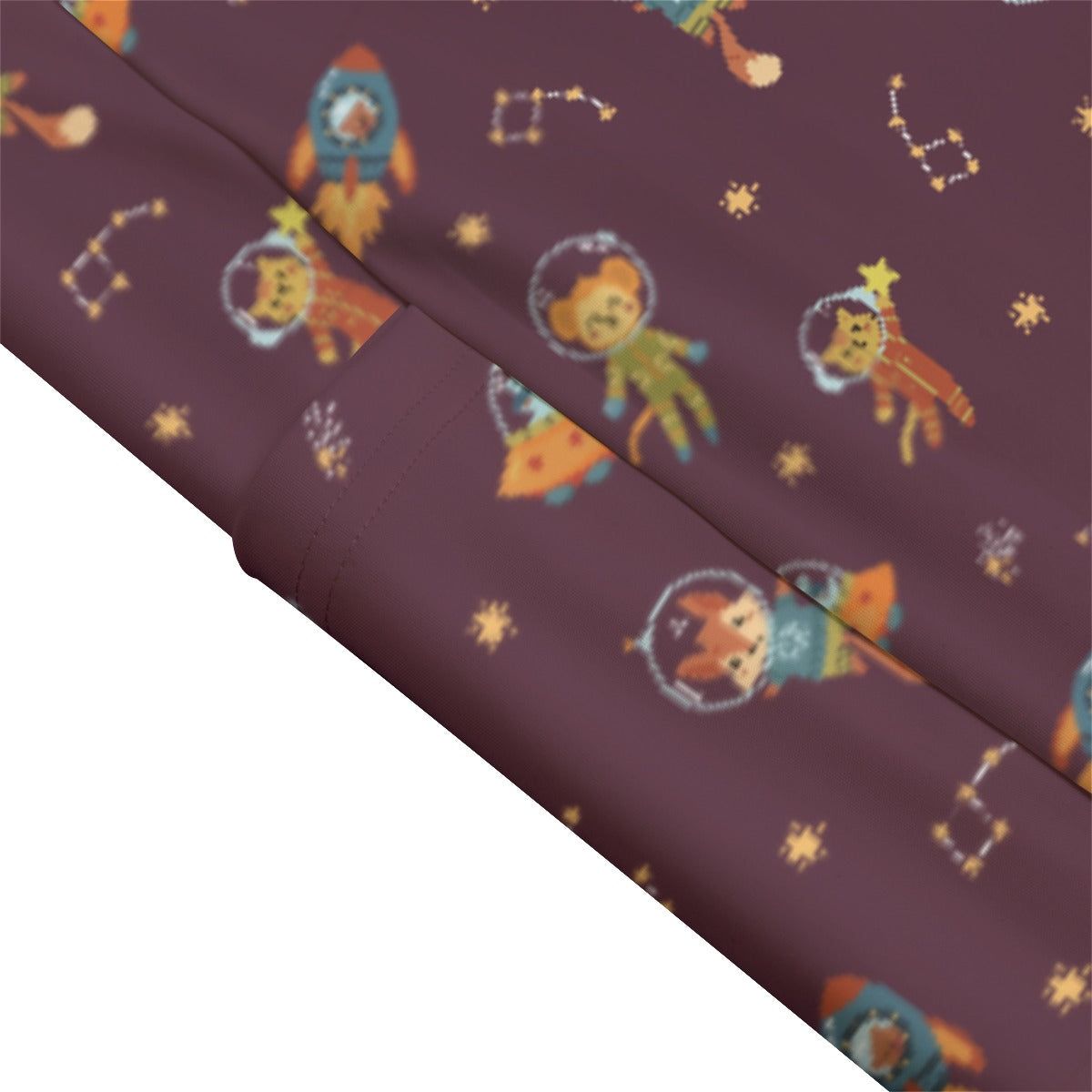 Space Animals High Waist Leggings With Side Pocket