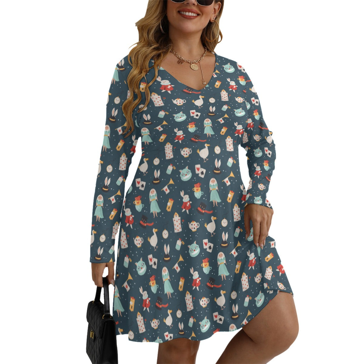 Alice V-neck Long Sleeve Dress