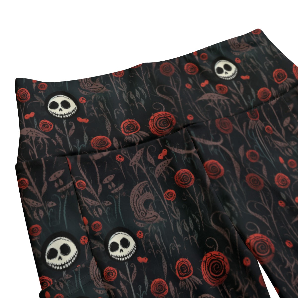 Burton Inspired Roses High Waist Leggings With Side Pocket