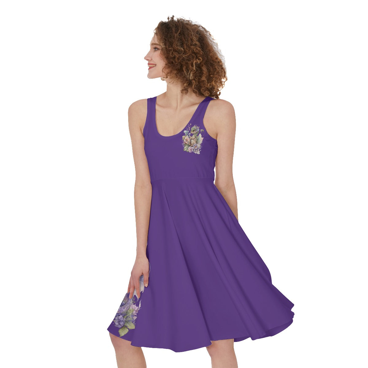 Amethyst Dragon Sleeveless Dress