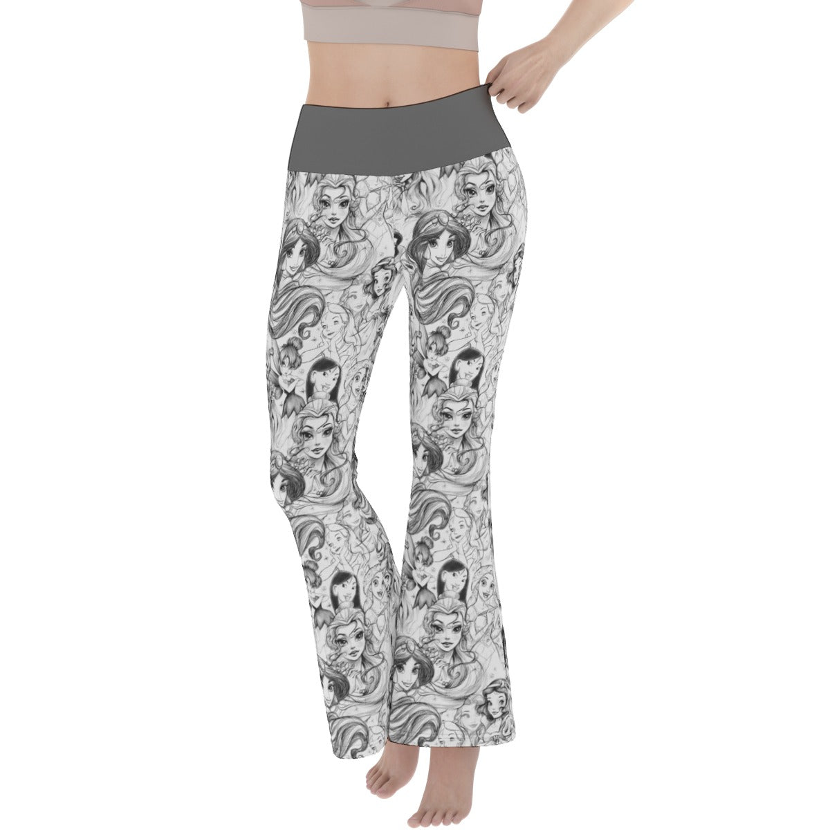 Princess Sketch Flare Yoga Pants