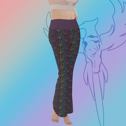 Kaleidoscope Flare Yoga Pants