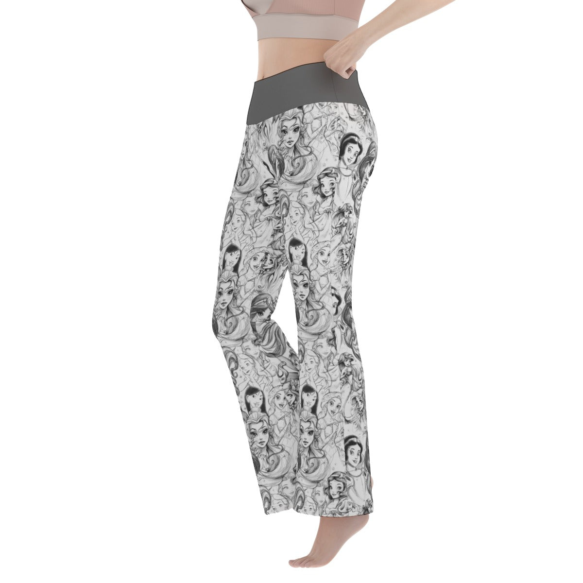 Princess Sketch Flare Yoga Pants