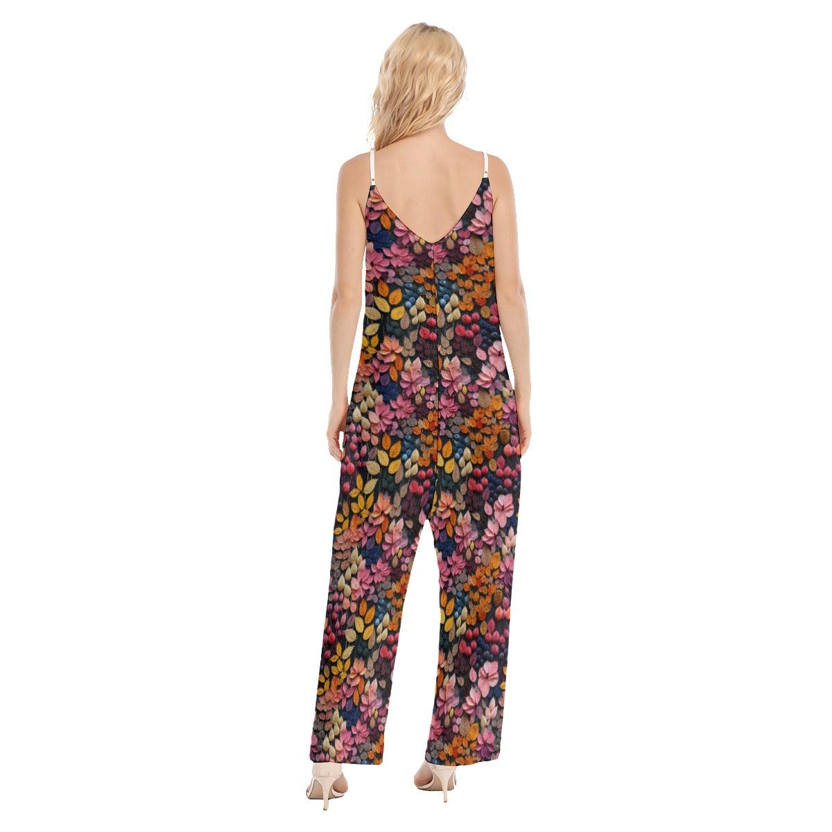 Embroidered Bouquet Jumpsuit