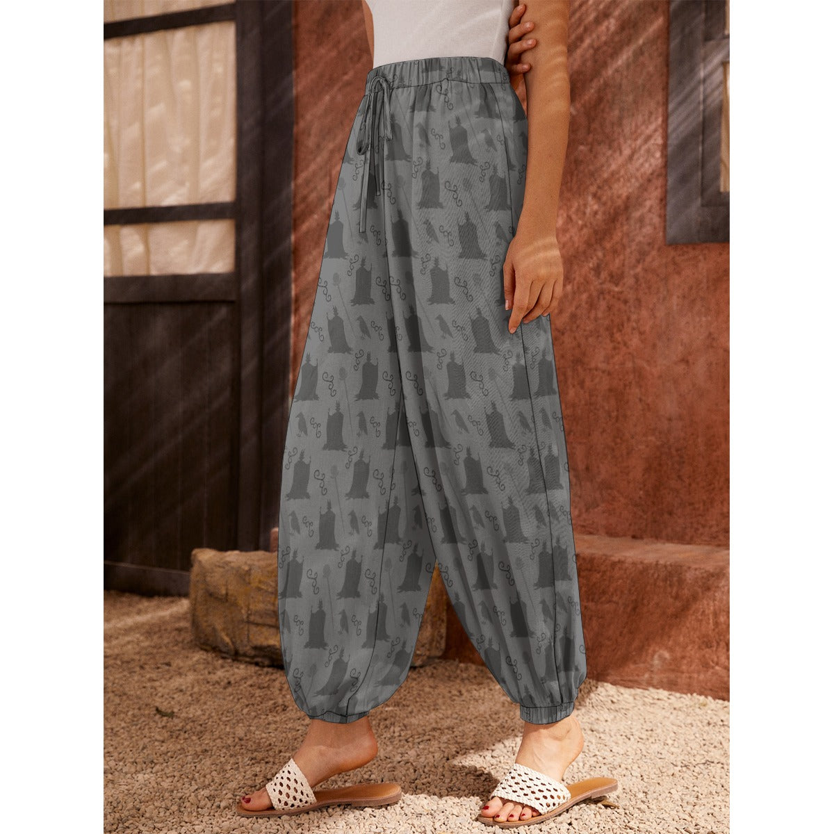 Grey Sleeping Fairy Summer Trousers