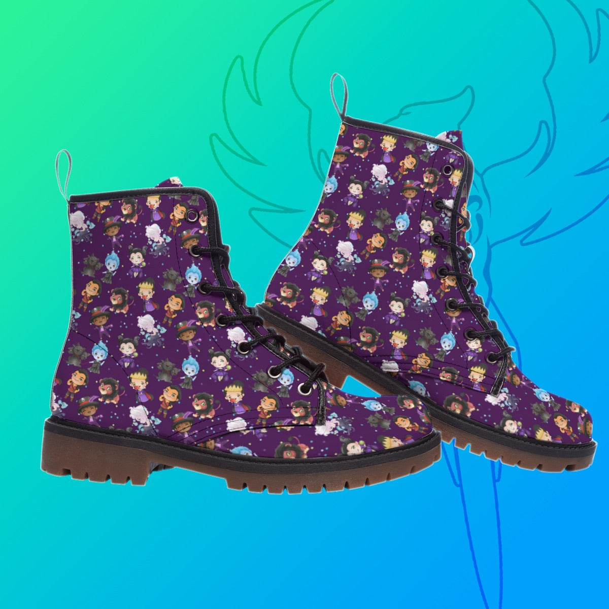 Purple Villains Boots (Womens sizes)