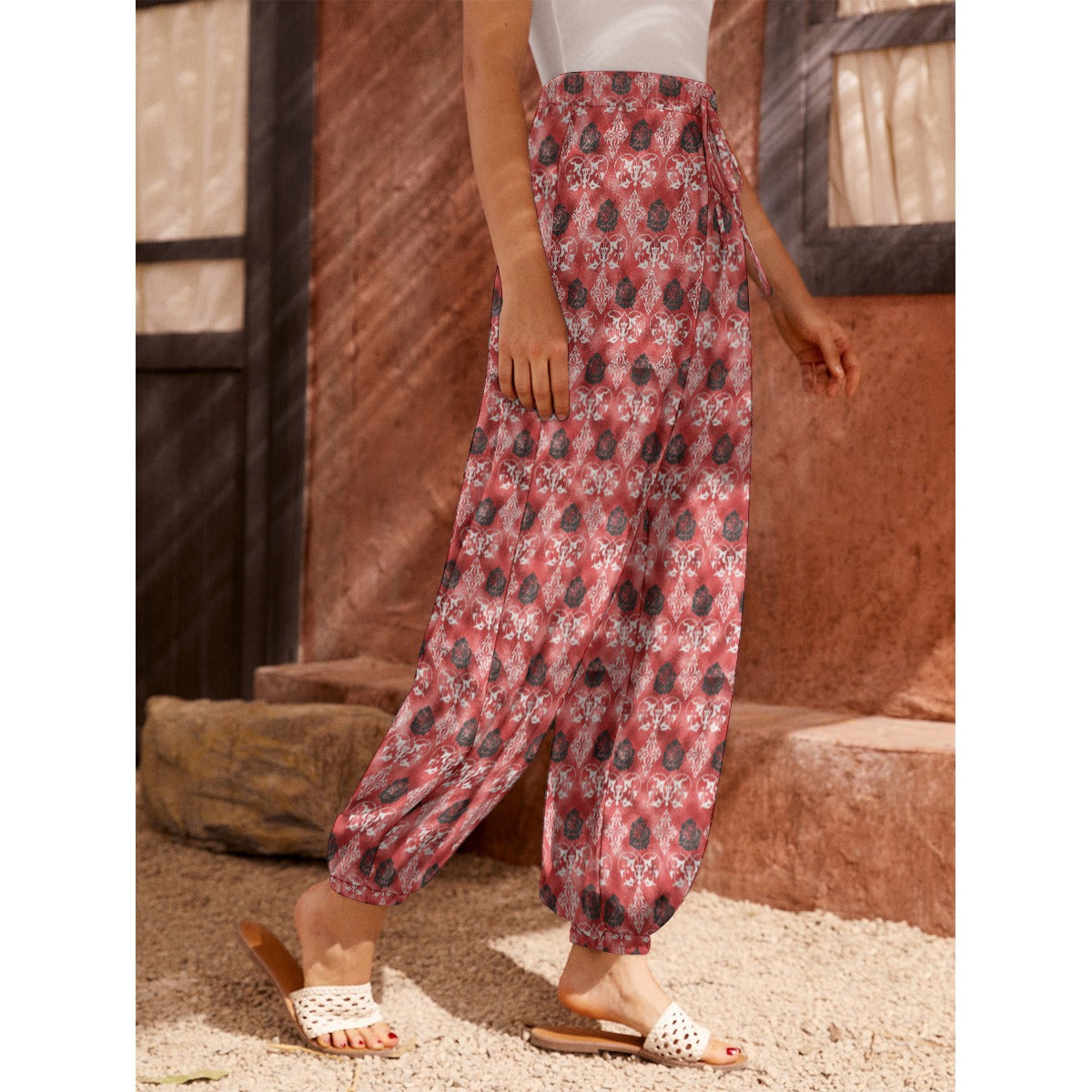 Gothic Red Summer Trousers