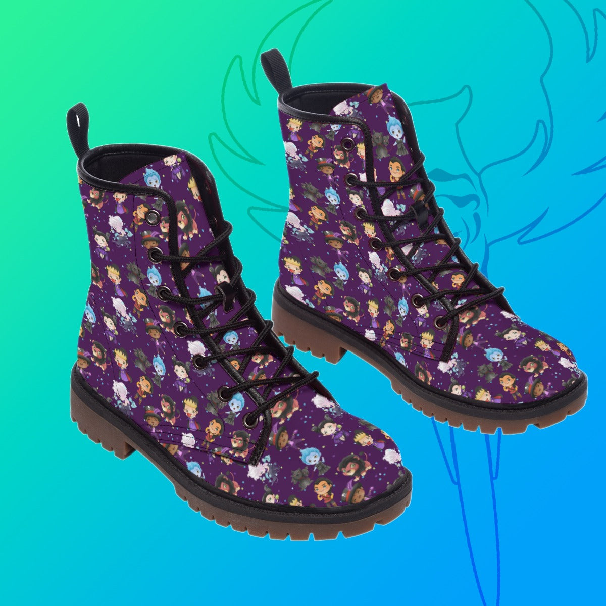 Purple Villains Boots (Womens sizes)