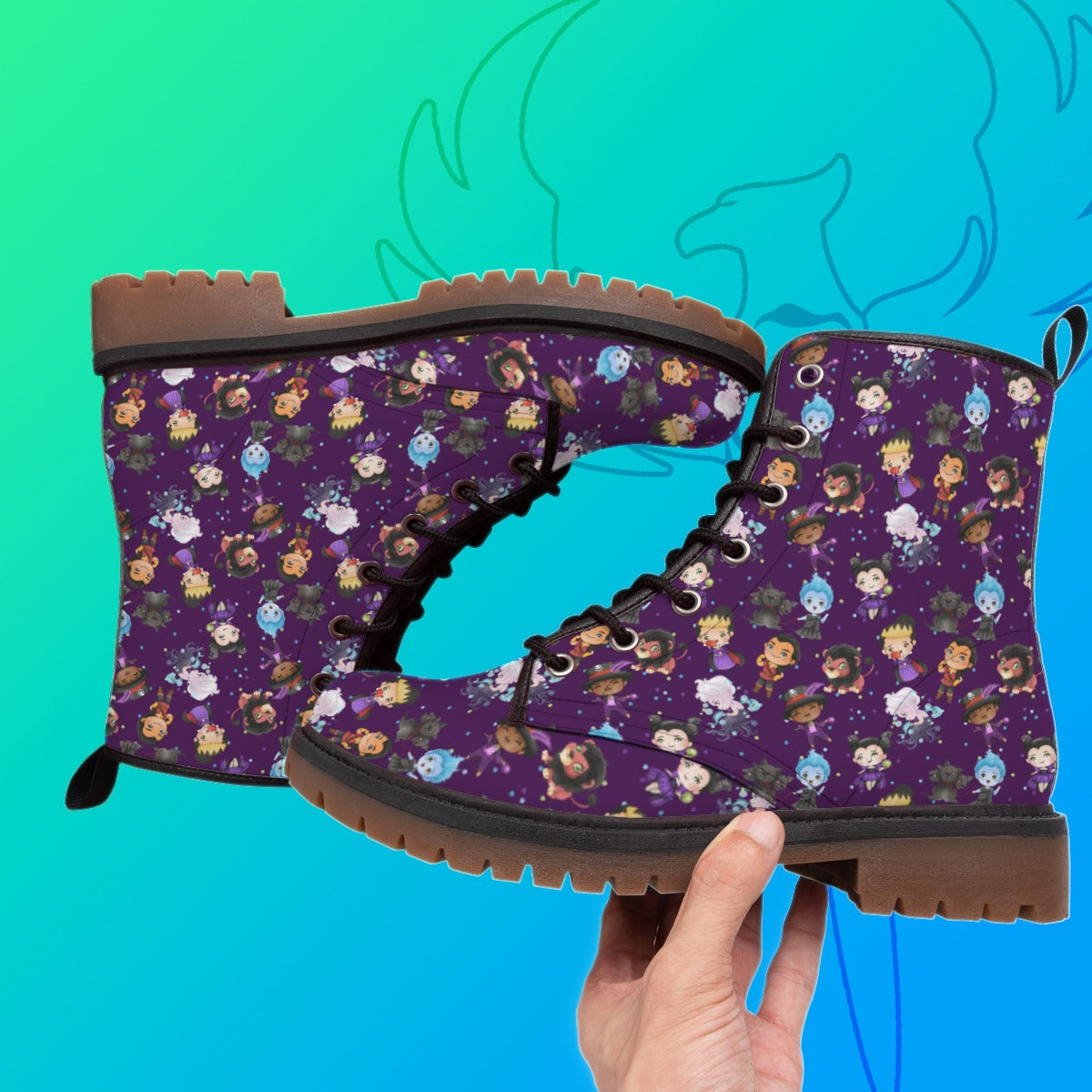 Purple Villains Boots (Womens sizes)