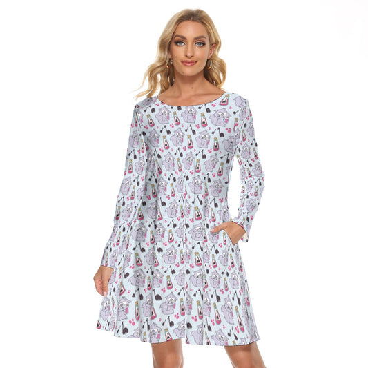 Yzma Cat Potion Crew Neck Dress